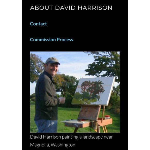 David Harrison Acrylic Floral Painting In Ornate Frame From Nordstrom Collection - Picture 12 of 13